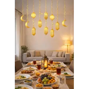 10lu Gold Ramazan Tavan Süsü Sahur İftar