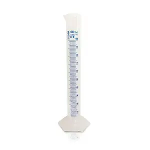 100 ml plastik mezür, mavi skala