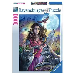 1000 Parça Kurtlarla Kadın Puzzle