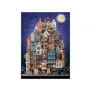 1000 Parça Puzzle – Amsterdam Starry Night, #1183