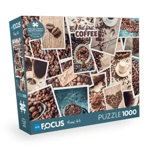 1000 Parça Puzzle - But First Coffee