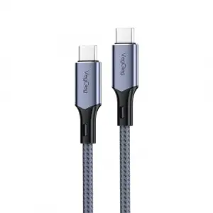 100W 5A E-Mark Çipli PD Type-C to Type-C Hızlı Şarj ve Data Kablosu 2 Metre