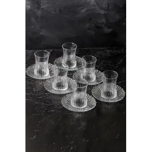 12 Parça Elysia (paşabahçe çay tabaklı) Çay Takımı Seti