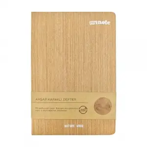14X21 Spiralli Bambu Kapak Defter