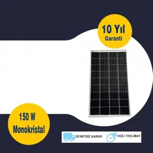 150 W Monokristal Güneş Paneli
