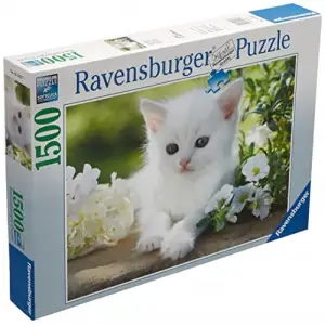 1500 Parça Beyaz Kedi Puzzle