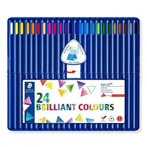 157 Sb24 13 Ergosoft Üçgen Kuru Boya 24lü