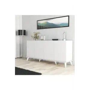 1602 Elegante 180 Cm Modern Konsol Beyaz