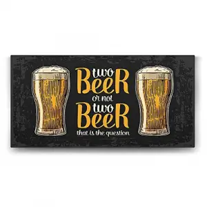160x80 cm Two Beer Dekoratif Tablo