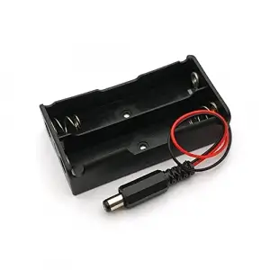 18650 Pil Yuvası, 2li, Adaptör Soketli