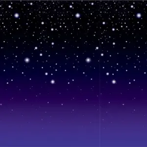 1er Pack Starry NIGHT arka plan, 4-feet 30-feet