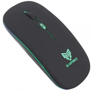 2, 4Ghz Bluetooth Wireless Kablosuz Sessiz Mouse Siyah Işıklı
