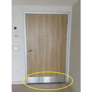 2 Adet; Kapı altı Koruması Beyaz, Alaminyum