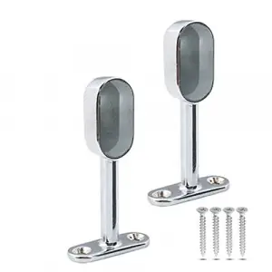 2 Adet Krom Kapalı Oval Askı Flanşı
