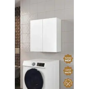 2 Kapaklı Çok Amaçlı Dolap Beyaz