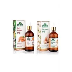 2li Set Tatlı Badem Yağı 100 ml-Sarımsak Yağı 100 ml