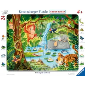 24 Parça Çerçeveli Puzzle Jungle
