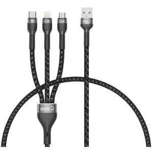 3 in 1 USB kablosu, 30 cm