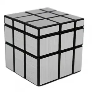3 x 3 x 3 Magic Cube Silver Mirror Cube Speed küp