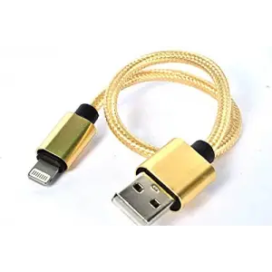 30 Cm Halat Lightning Usb Kablo Gold