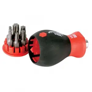 38045 Stubby tornavida Six-in-One ile Bits koyabilirsiniz, Torx