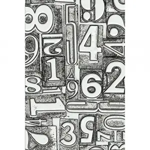 3D Doku Kalıbı - Tim Holtz Numbered