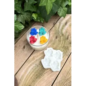 3D Yılbaşı Çanı Mini Dörtlü Mum Kalıbı (Silikon)