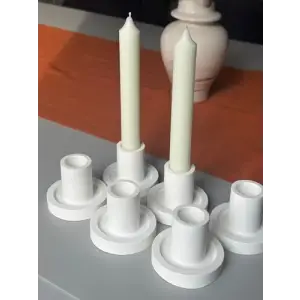 4 Adet Tekli Şamdan Mumluk