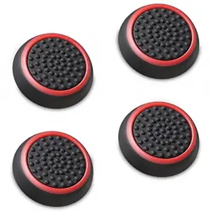 [4] Analog Stick Joystick Controller için Performance baş parmak eklentisi PS4, PS3, Xbox One, Xbox 360, Wii U (Siyah ve Mavi) A1668