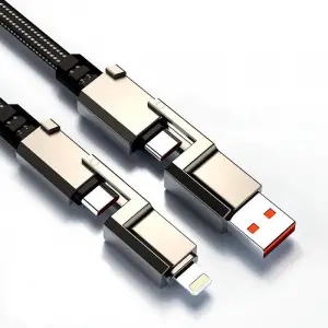 4ü 1 arada iOS Type-C USB veri ve şarj kablosu