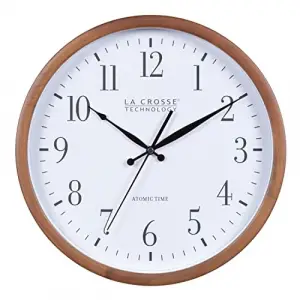 404-50447-INT 32,5 cm Atomik Ceviz Analog Duvar Saati