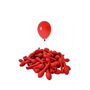 5 İnç Kırmızı Mini Balon 10 Adet