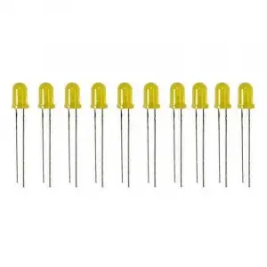 5 mm Sarı LED Ampul, 10 Adet