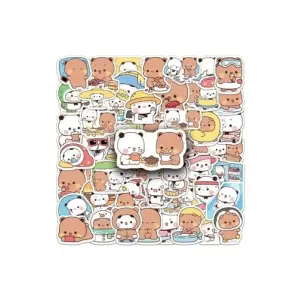 50Li Dudu And Bubu Sticker Set Laptop Notebook Tablet Sticker Seti