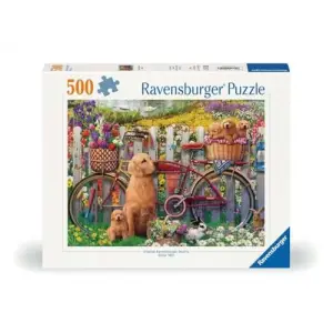 500 Parçalı Puzzle Bahçede Köpekler