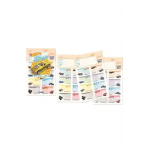 54196 Okul Etiketi Hot Wheels Ders Programlı 5410