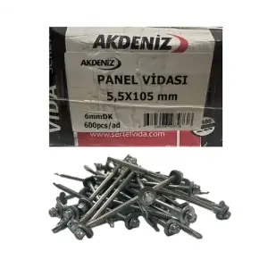 5.5x105 6 mm 600lü Trapez Panel Vida Paket