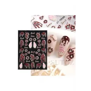 5d-48 Kabartmalı Tırnak Stıcker