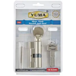 68 mm Nikel Mandallı Bilyalı Kilit Silindiri, Çelik Kapı Göbeği