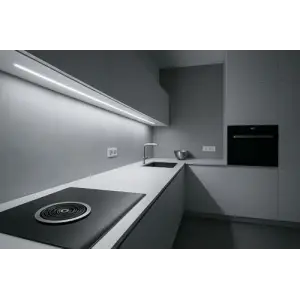 UNIḰOM Tezgah Altı LED Aydınlatma, 50 cm, Beyaz Işık, Dekoratif Armatür, On-Off Tuşlu