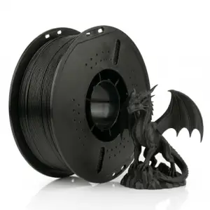 Pla+ Filament 1.75 mm 1 kg Siyah - Yüksek Hızlı Baskı, ±0.02 mm Tolerans, Fdm/Ams Uyumlu 3D Yazıcı Filamenti