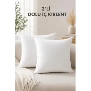 Silikon elyaf dolgulu 2li kır­lent iç yastık dolgusu