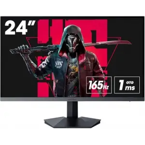 Monitör 24E3 23.8Inç; 165Hz, Fhd, 1080p(1920*1080), 1ms, Ips, Adaptive Sync, Monitörler, Gaming, Hdmi 1.4*2, Dp 1.2*1, Eğilmek：-5~15°, Yukarı ve Aşağı, Görme Açısı 178°, Vesa，75*75 mm, Siyah