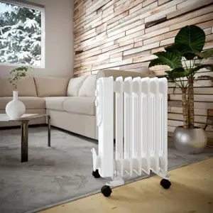 9 Dilim 2000W Yağlı Radyatör Beyaz