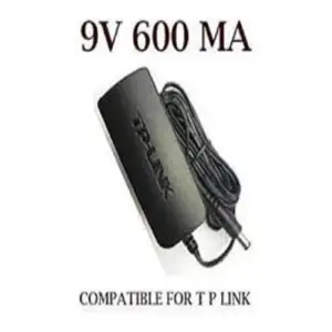 9V 600mA modem, access point ve router adaptörü, siyah