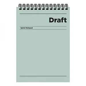 A4 Çizgili Bloknot Draft, Yeşil