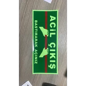Acil Çıkış Kapı Etiketi Sticker