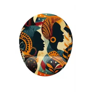 Afrikalı Kadınlar Bilek Destekli Mouse Pad