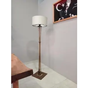 AHŞAP LAMBADER KÖŞE LAMBASI BOHEM CEVİZ KREM