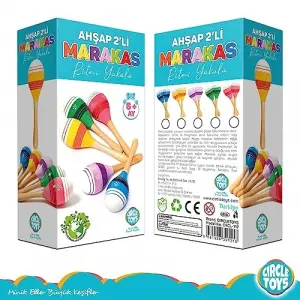Ahşap Marakas 2li